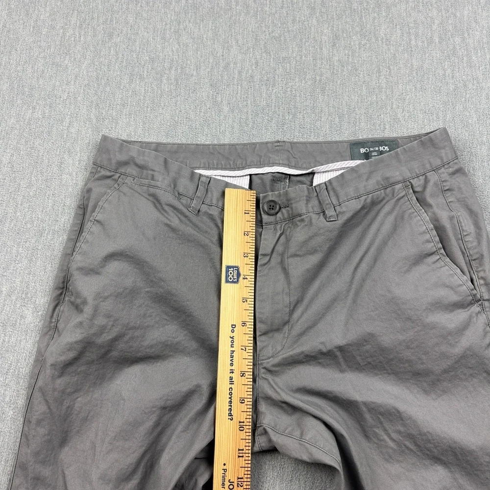 Bonobos Pants Mens 34X30 Fit‎ 34X29 Gray Gargoyle Slim Tailored Chino 15059